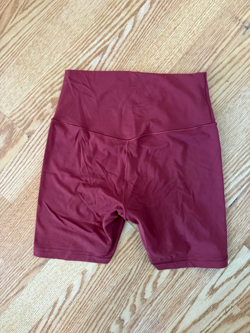 aerie Wine High-Rise Bike Shorts